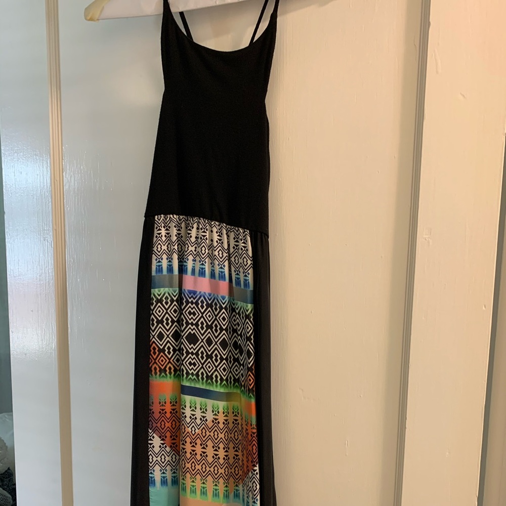Long printed dress